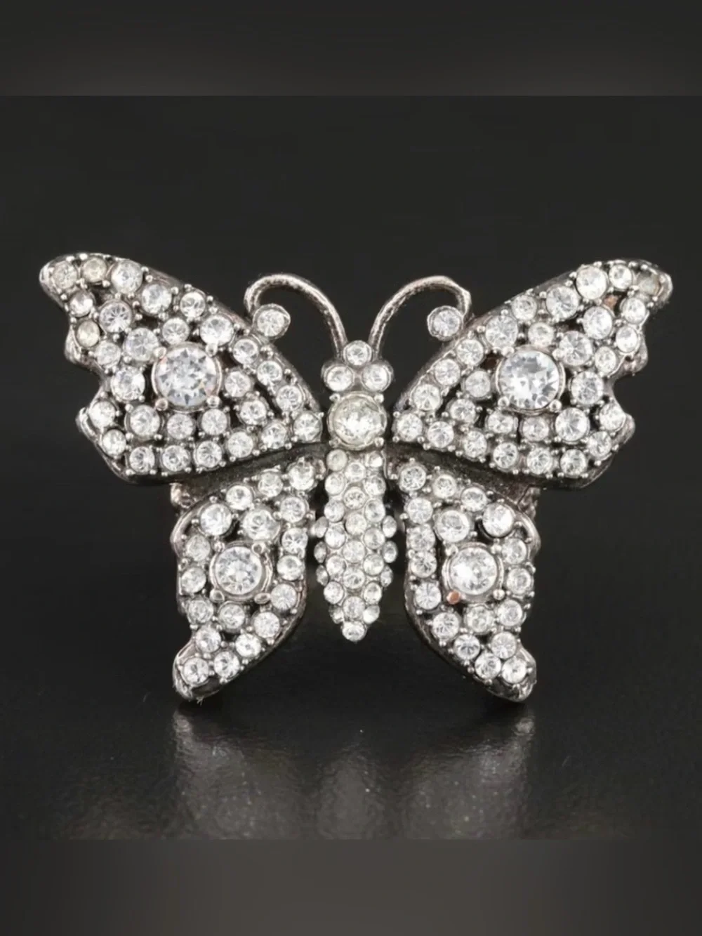 Gucci Crystal Butterfly Ring